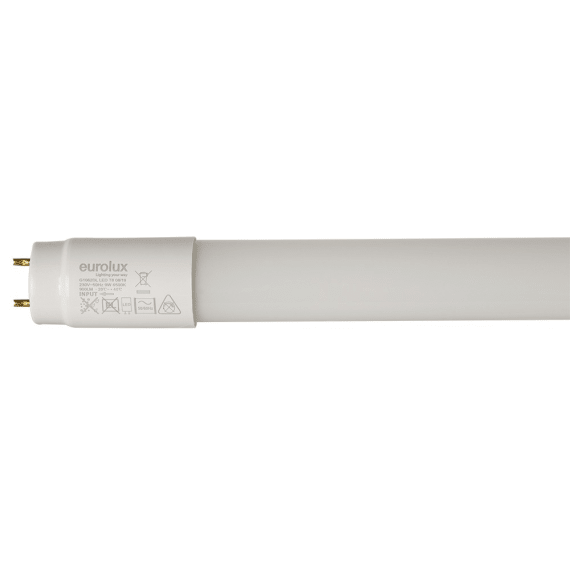 eurolux led tube t8 opal g13 2ft d l 9w picture 1