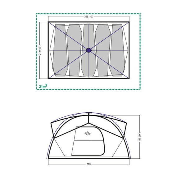 coleman fastpitch instant dome 5 tent picture 8
