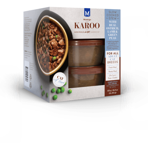 montego karoo wet food cat ostrich lamb 375g picture 1