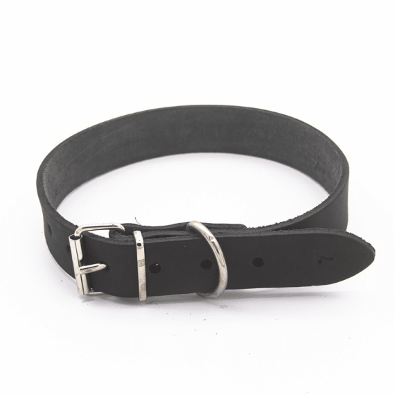 woofer heavy duty leather dog collar 30mm x 650mm picture 3