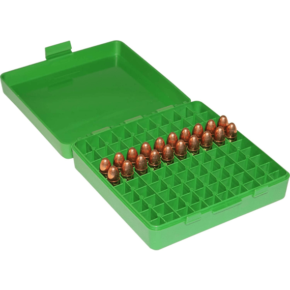 mtm 380 9mm cal 100 round flip top ammo box picture 2