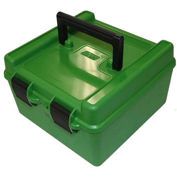 mtm r 100 deluxe 100 round rifle ammo box picture 1