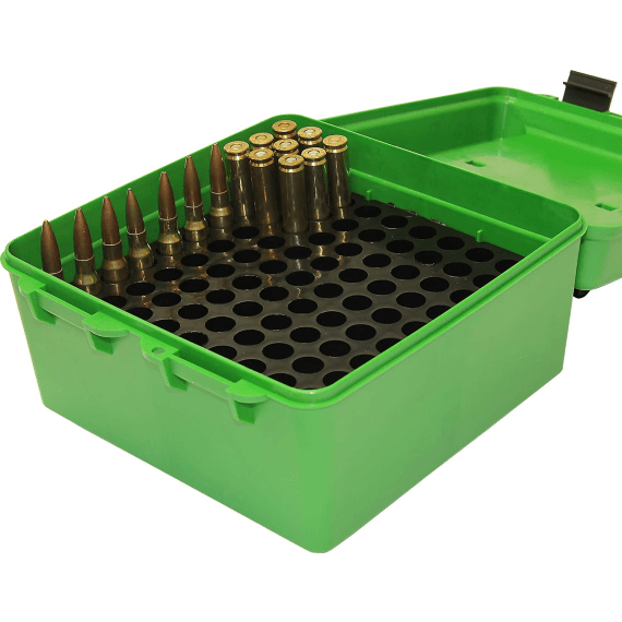 Mtm MTM R-100 Deluxe 100 Round Rifle Ammo Box | Agrimark