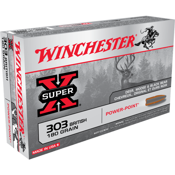 winchester super x 303 brit 180gr pp ammo 20 picture 1