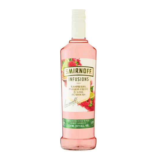 smirnoff infusions raspberry passion fruit 750ml picture 1