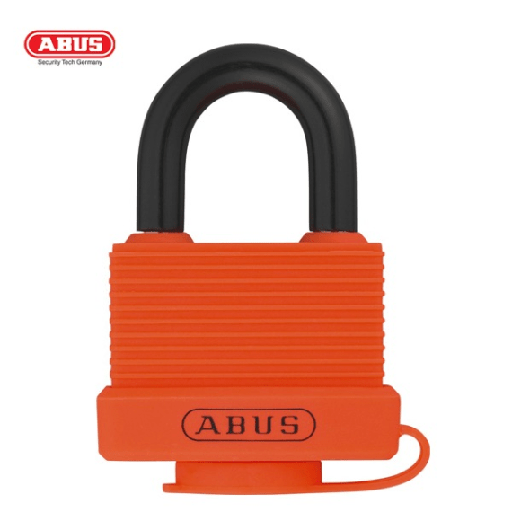 abus padlock 45mm aluminium weather orange picture 1