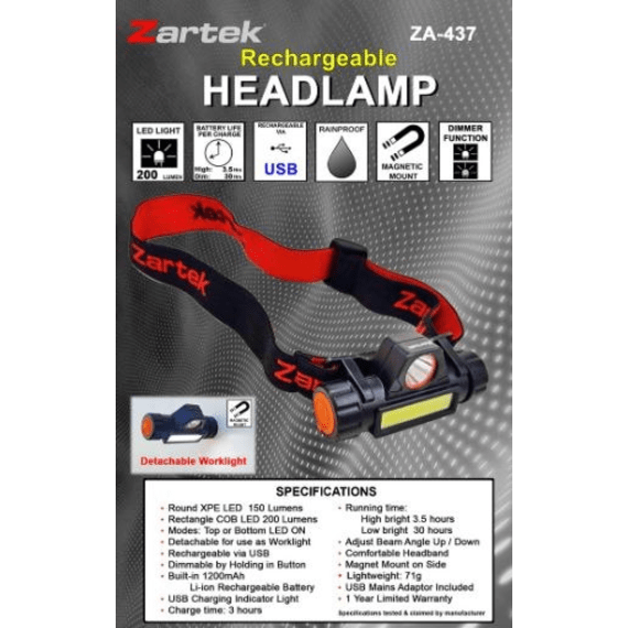 zartek za 437 200 lumen headlamp picture 2