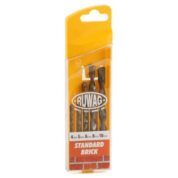 ruwag drill bit set brick 4 10mm 5pce picture 1