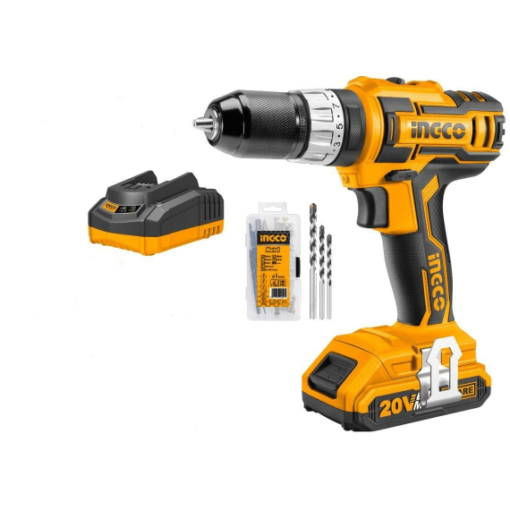 Ingco Cordless Impact Drill Kit 20V | Agrimark