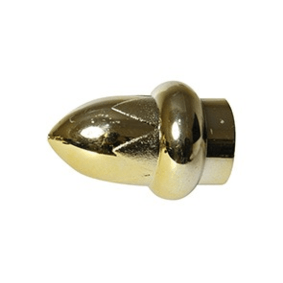 kirtech finial plastic acorn brass 16mm 2pk picture 1