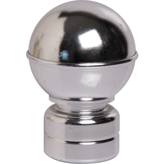 kirtech finial plastic ball chrome 2pk picture 1