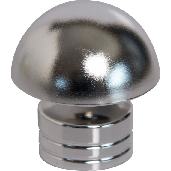 kirtech finial plastic annene chrome 2pk picture 1