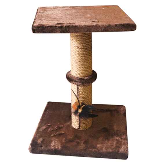 marltons cat scratcher with toy two level picture 1