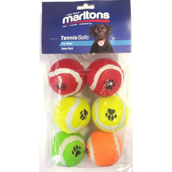 marltons six pack tennis balls picture 1