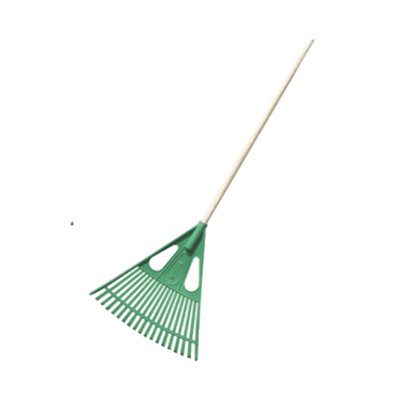 mts rake lawn plastic with wooden handle picture 1