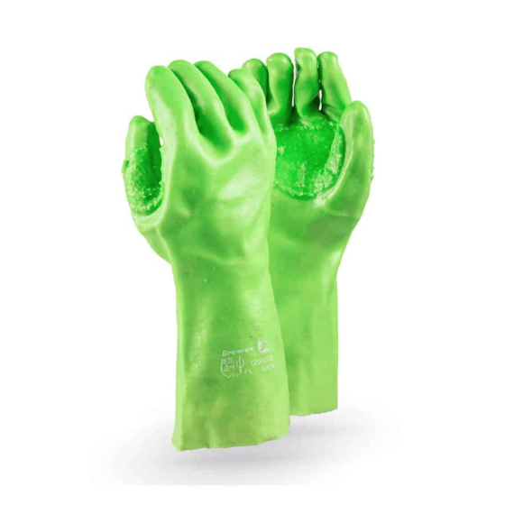 dromex glove pvc lime cronus heavy duty picture 1