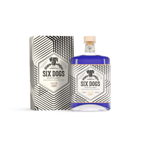 six dogs blue light aperitif 750ml picture 1