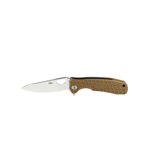 honeybadger medium leaf knife tan picture 1