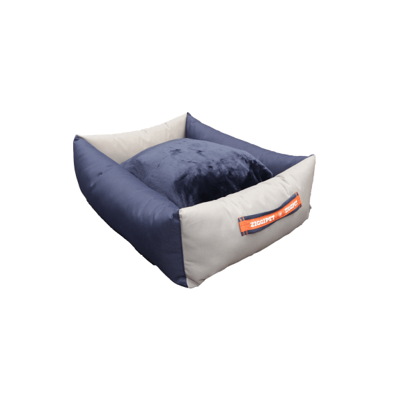 ziggipet dog bed blue grey picture 1