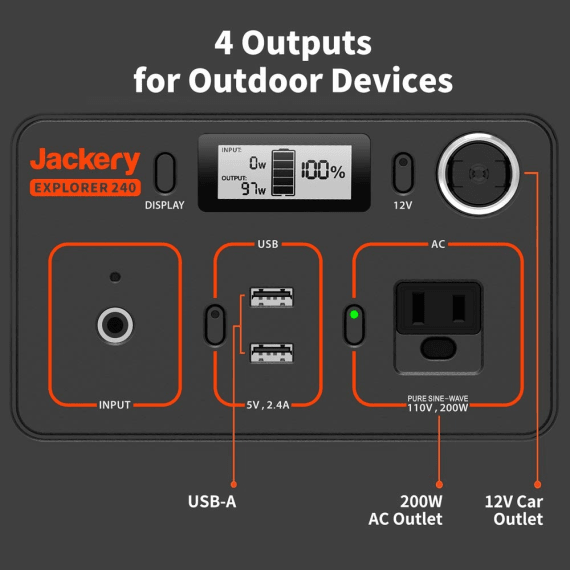 jackery explorer 250 portable power station picture 6