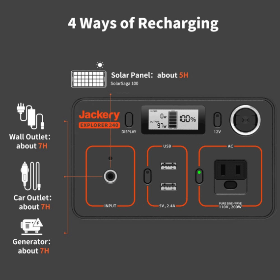 jackery explorer 250 portable power station picture 7