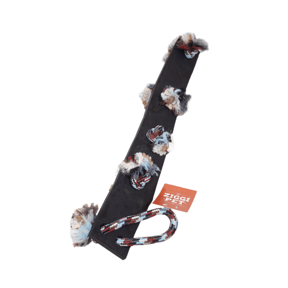 ziggipet rubber tugger with handle large picture 1