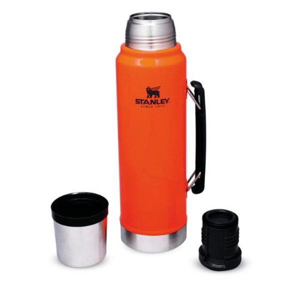 stanley classic vacuum flask orange 1l picture 3