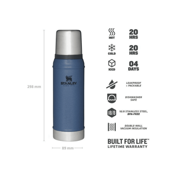 stanley classic vacuum flask lake 750ml picture 2