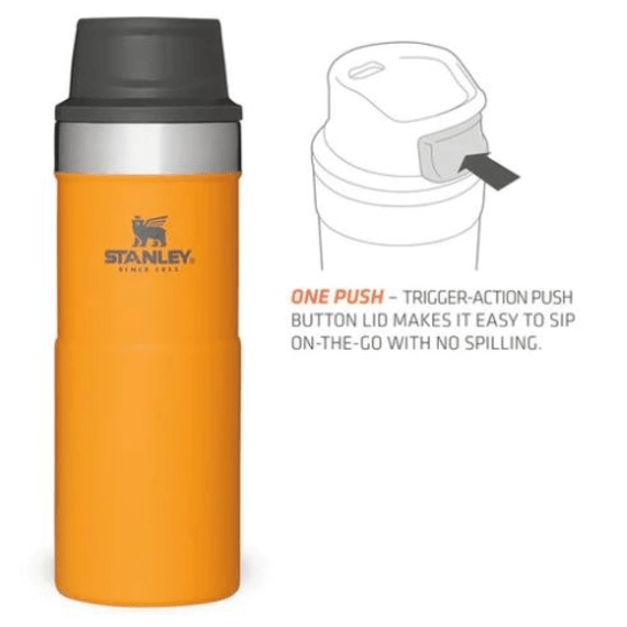 Stanley Classic Trigger-Action Travel MUG 12oz /350ml Saffron