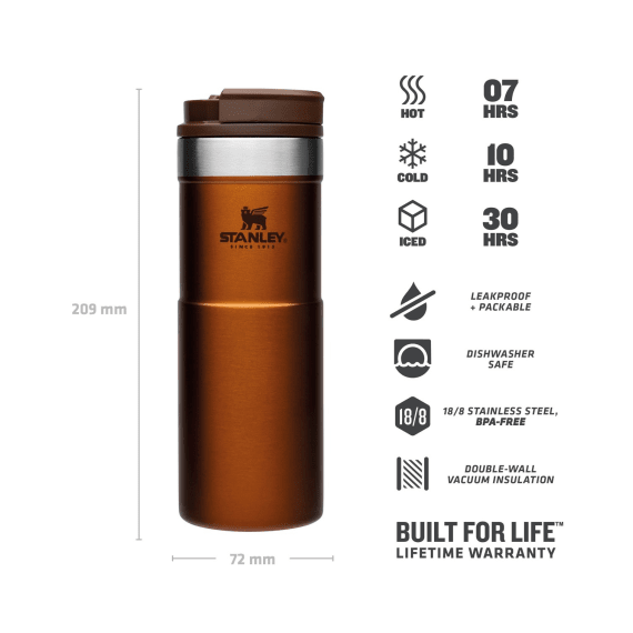 stanley never leak travel mug 470ml maple picture 2