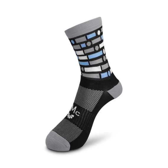 tmc morse code crew socks black picture 1