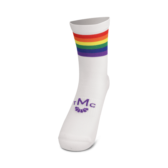 tmc rainbow crew socks white picture 2