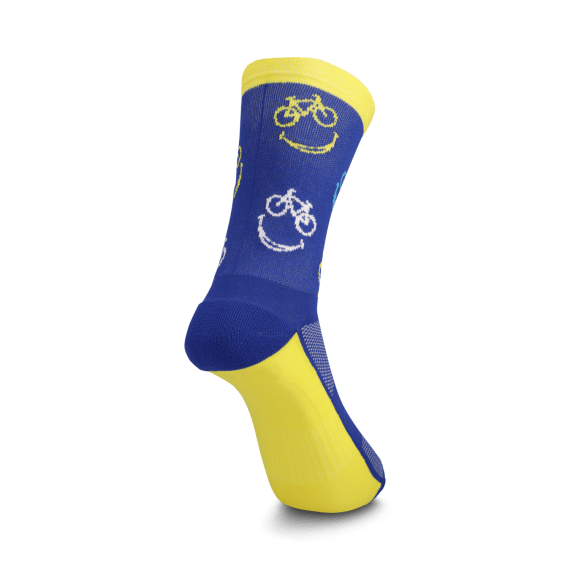 tmc smile spin mid calf socks blue picture 3