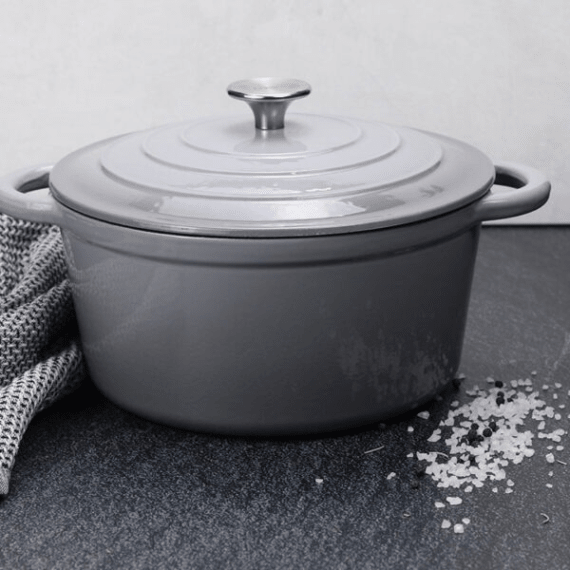 chef round casserole 3 5l grey picture 2