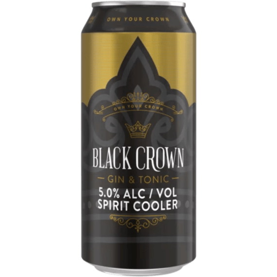 black crown gin tonic can 440ml picture 1