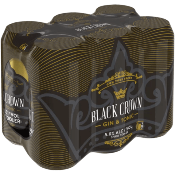 black crown gin tonic can 440ml picture 2
