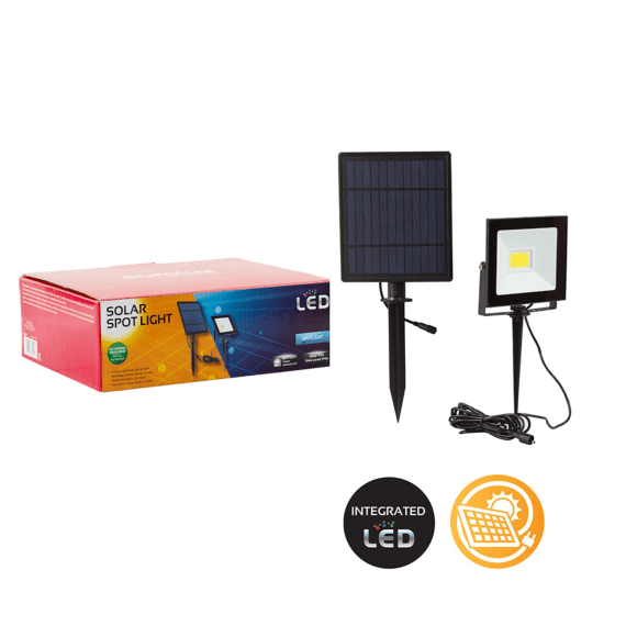 eurolux solar garden spotlight led picture 2