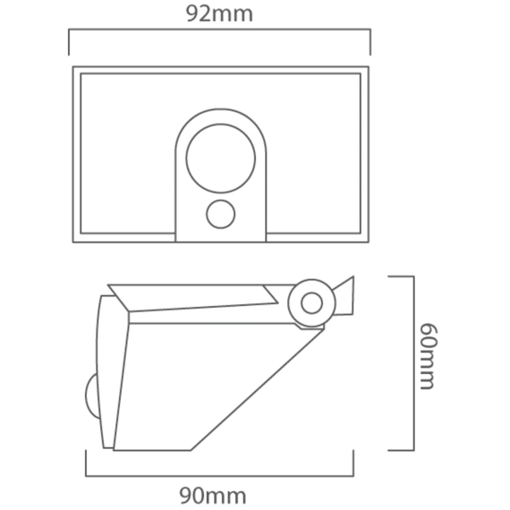 eurolux solar mars wall light 10w led picture 2