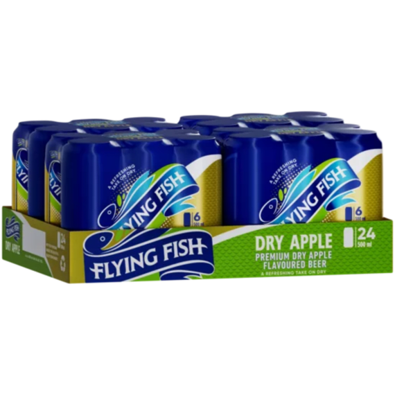flying fish dry apple can 500ml picture 3