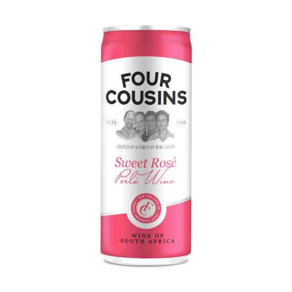 four cousins sweet rose perle wine 250ml picture 1