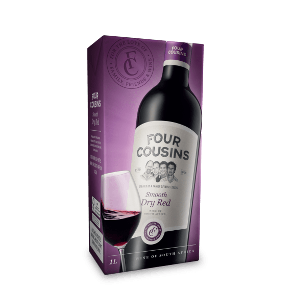 four cousins smooth dry red 1l picture 1