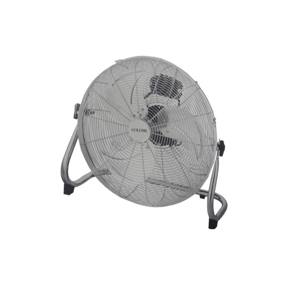 goldair 46cm high velocity floor fan silver picture 1