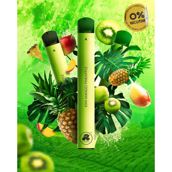 E-xhale Kiwi Mango Pineapple 900 Puff 0% 10ml | Agrimark