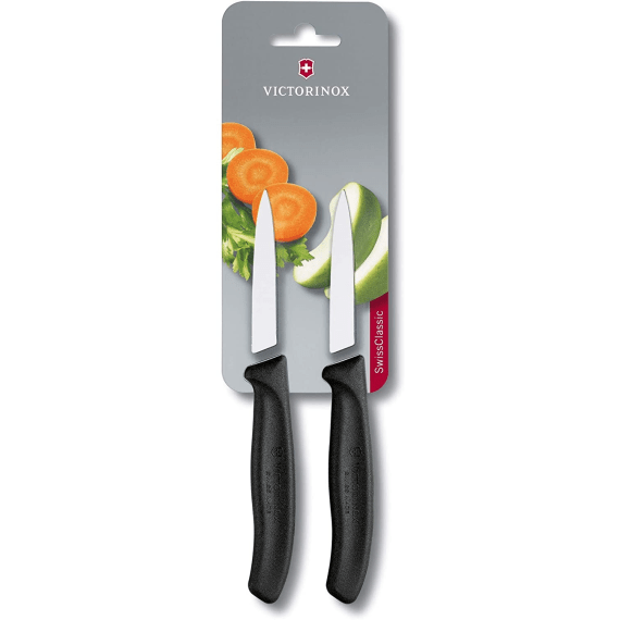 victorinox classic paring 2pc 8cm knife set black picture 1