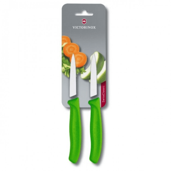 victorinox classic paring 2pc 8cm knife set green picture 1