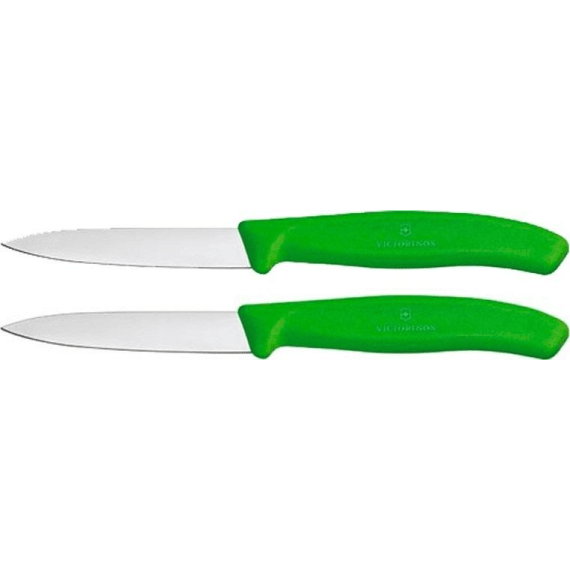 victorinox classic paring 2pc 8cm knife set green picture 2