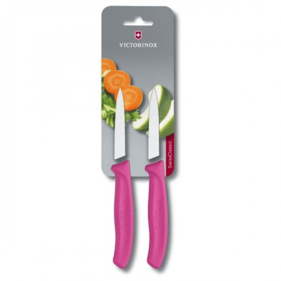 victorinox classic paring 2pc 8cm knife set pink picture 1