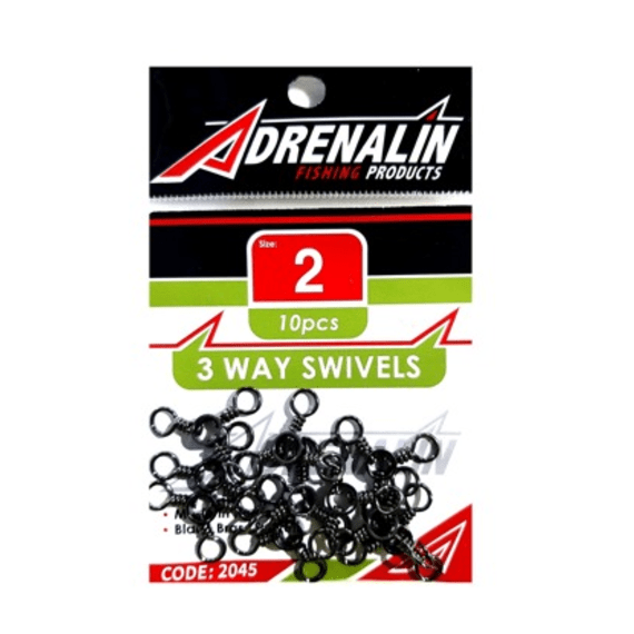 adrenalin 3 way swivels 10 pack of 10 picture 1