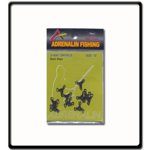 adrenalin 3 way swivels 8 pack of 10 picture 2