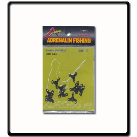 adrenalin 3 way swivels 10 pack of 10 picture 2
